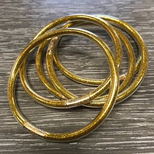 Buddha girl REPLICA gold bangles